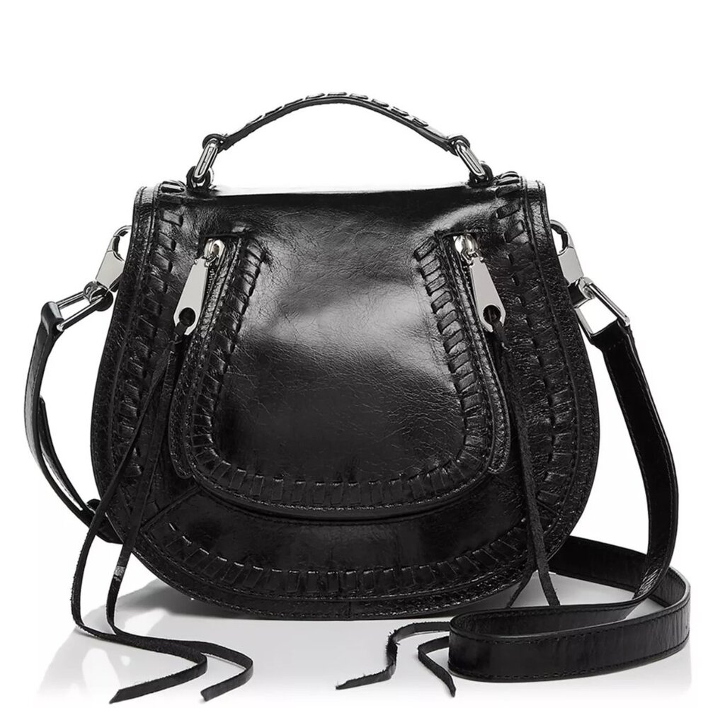 EUC Rebecca Minkoff Vanity Small Leather Saddle Bag
